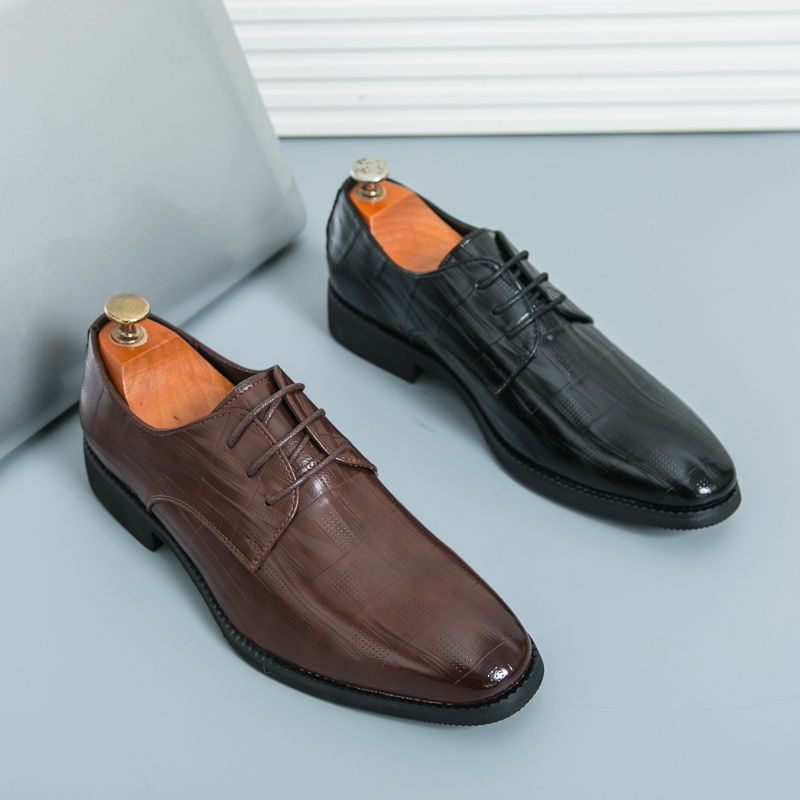 Men Shoes For Office Work - Chaussures en cuir à lacets pour
