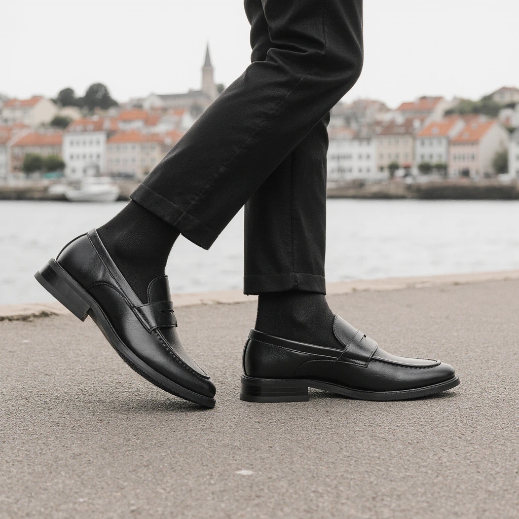 Men Shoes For Office Work - Mocassins noirs pour hommes, chaussures habillées