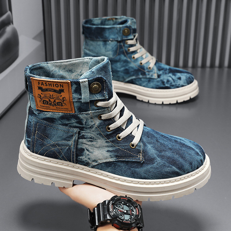 Canvas Sneaker High - Chaussures montantes pour hommes Printemps 2026,