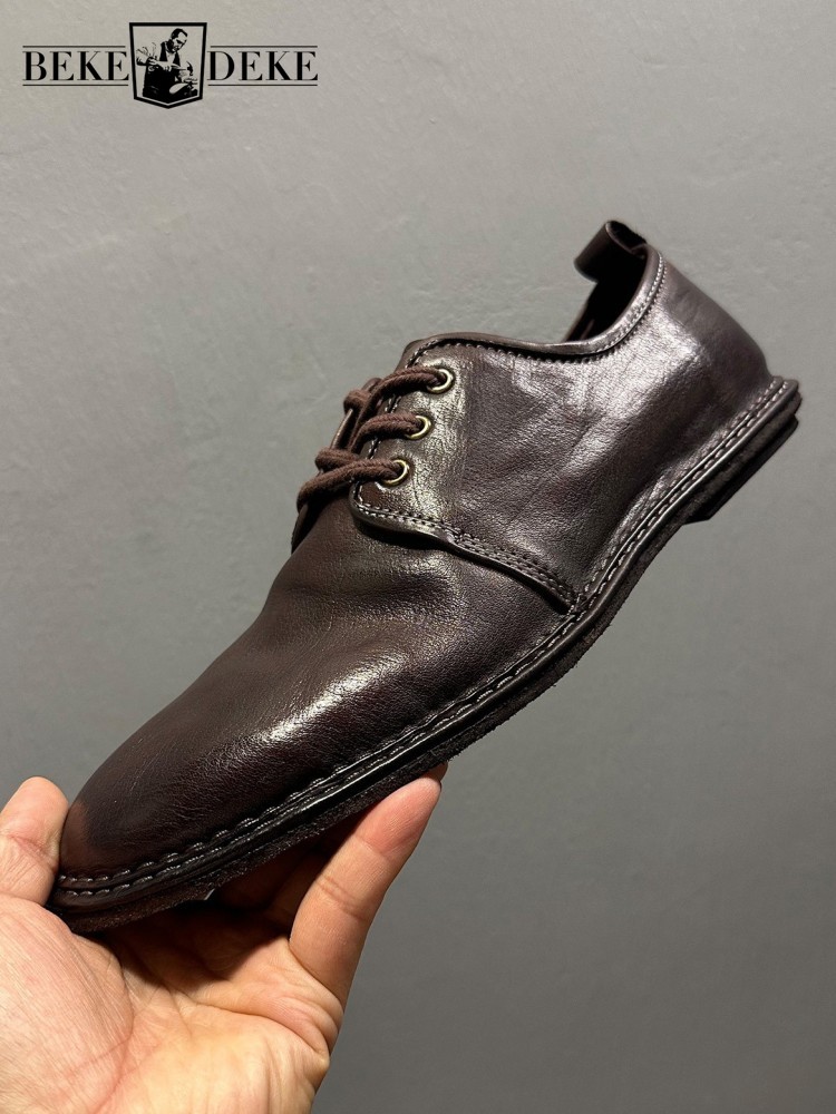 Men Shoes For Office Work - Chaussures vintage pour hommes en cuir