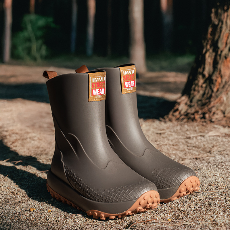 Men'S Shoes Water Resistant - Chaussures imperméables d'extérieur mi-mollet pour hommes,