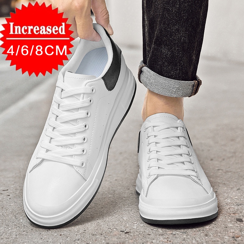 Canvas Sneaker High - Chaussures rehaussantes de luxe pour hommes,