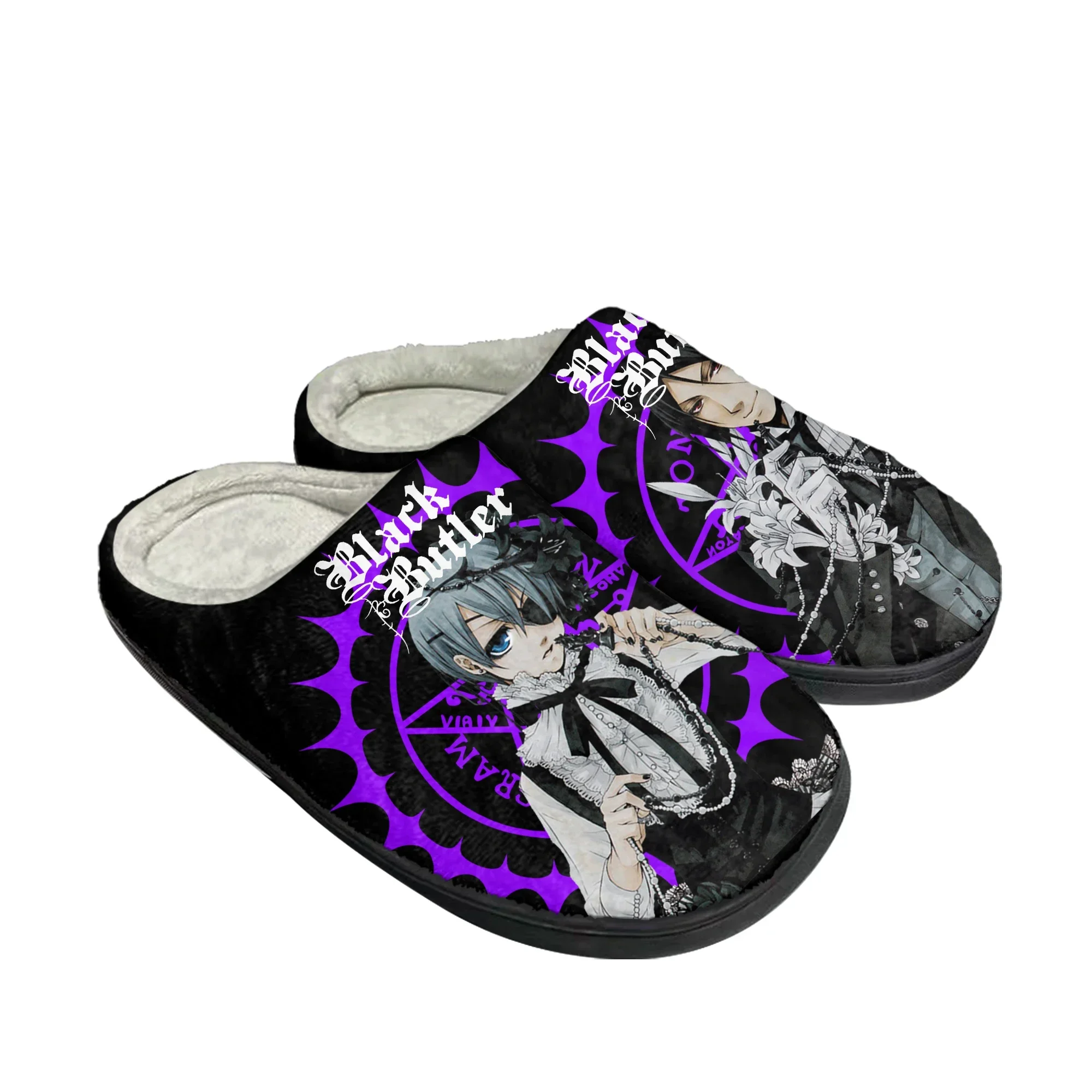 Men Shoes Black - Black Butler Home Pantoufles en coton