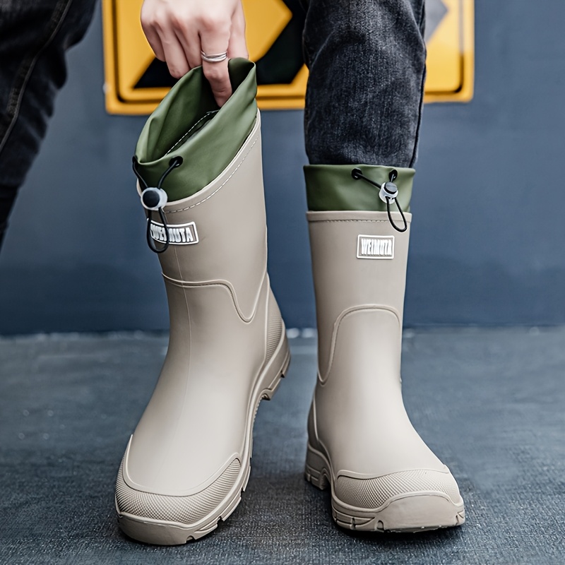 Men'S Shoes Water Resistant - Bottes de pluie imperméables pour hommes,