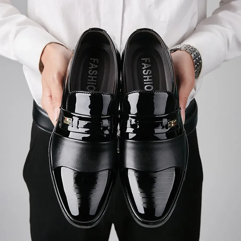 Chaussures en cuir pour hommes - Men Shoes For Office Work avis et prix