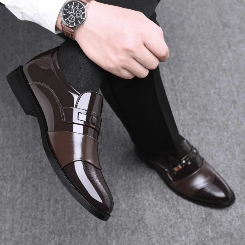 Chaussures en cuir pour hommes - Men Shoes For Office Work avis et prix
