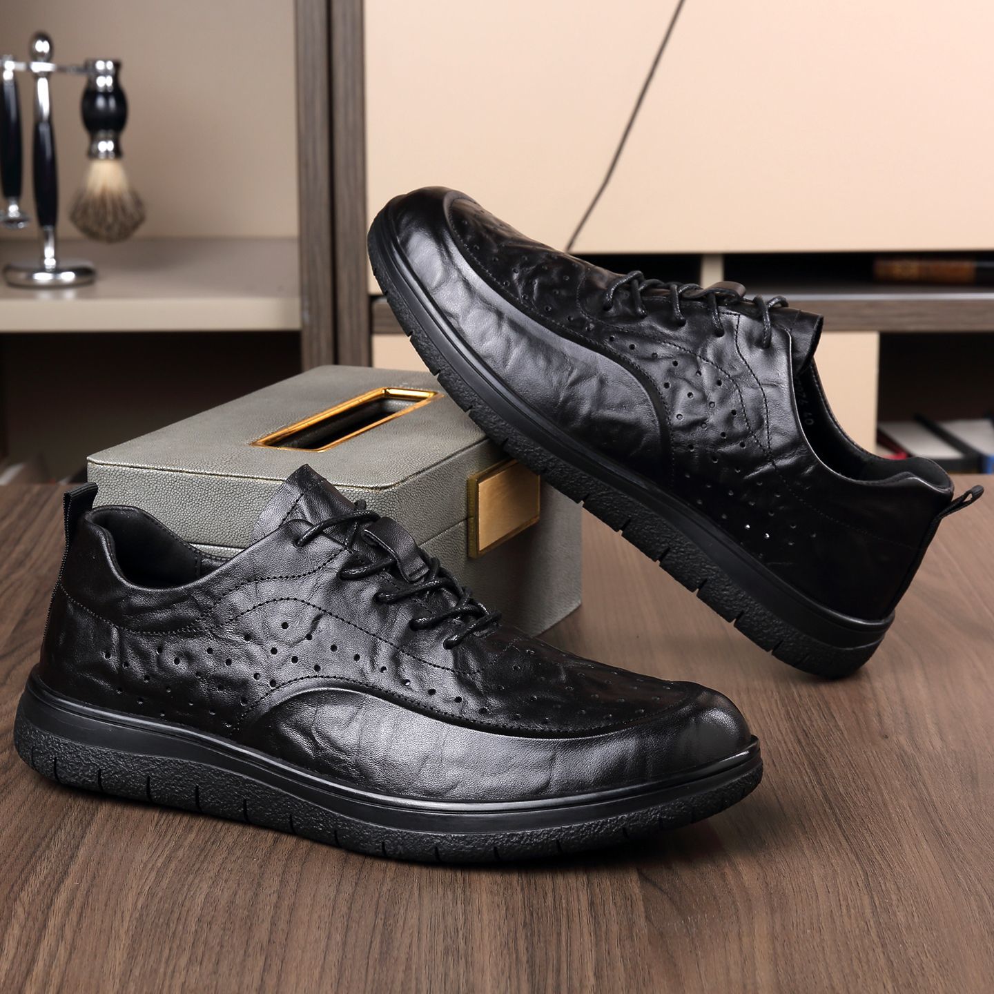 Chaussures décontractées en cu - Men Shoes For Office Work avis et prix