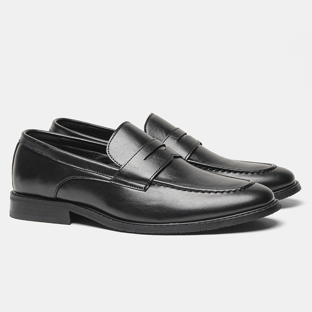 Mocassins noirs pour hommes, c - Men Shoes For Office Work avis et prix