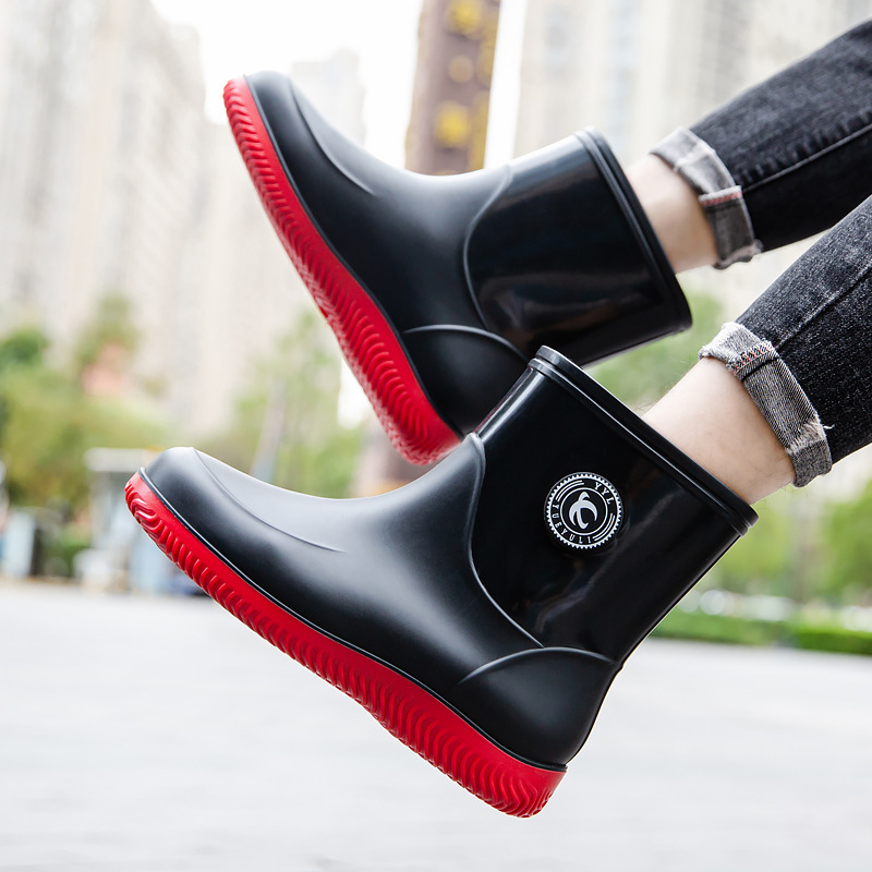 Bottes de pluie mi-mollet pour - Men'S Shoes Water Resistant avis et prix