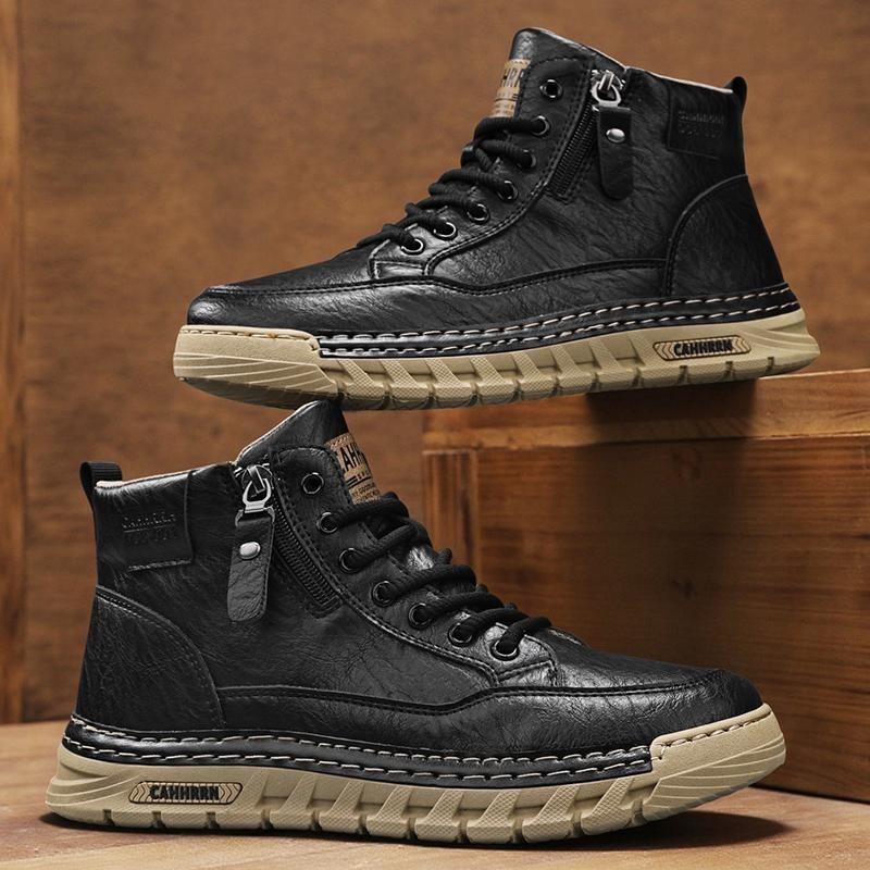 Bottes hautes en cuir pour hom - Men Shoes Type avis et prix