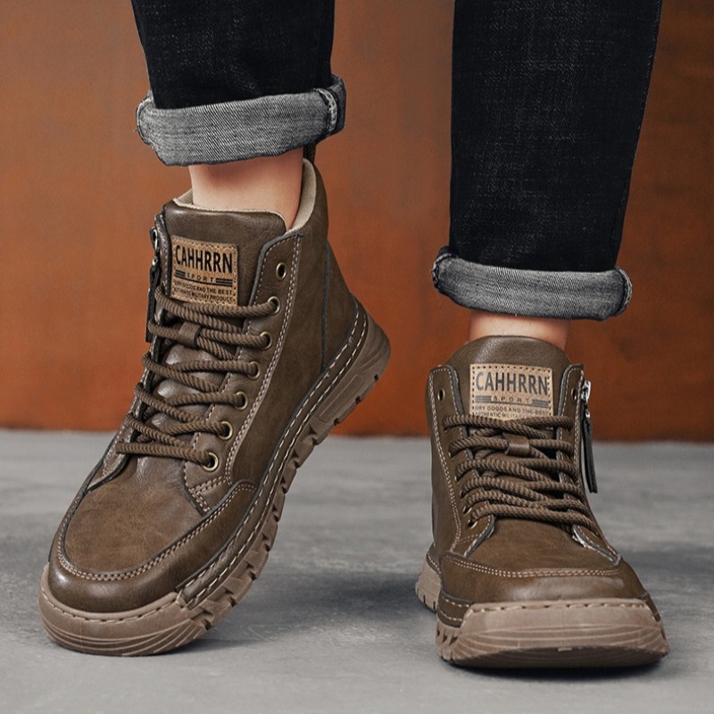 Bottes hautes en cuir pour hom - Men Shoes Type avis et prix