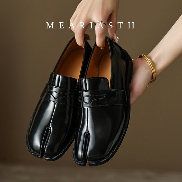 Mocassins Tabi noirs en cuir v - Men Shoes Type avis et prix