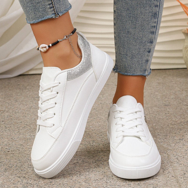 Baskets blanches à paillettes  - Casual Sneaker Low avis et prix