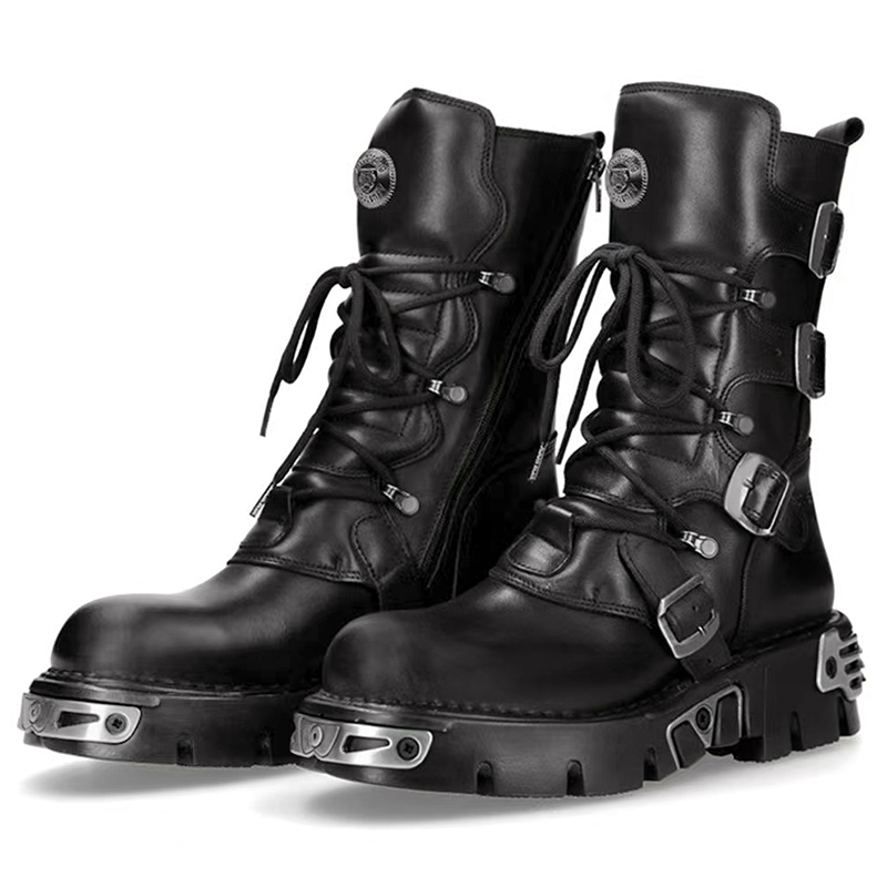 Hommes de luxe mode punk gothi - Men Shoes Type avis et prix