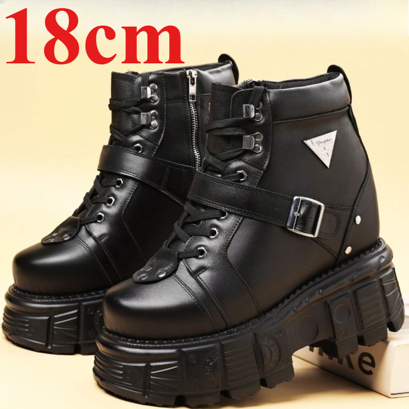 Bottes de moto en cuir véritab - Men Shoes Type avis et prix