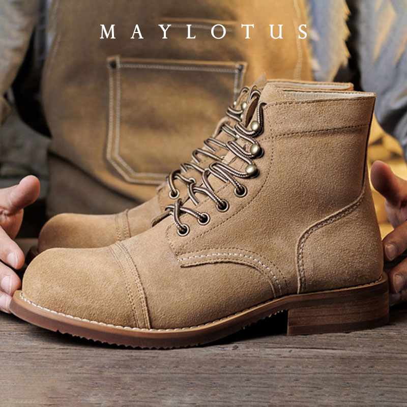 Bottes en daim Goodyear-Welted - Men Shoes Type avis et prix