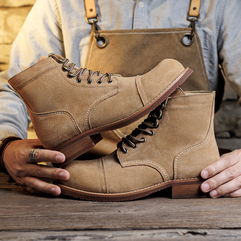 Bottes en daim Goodyear-Welted - Men Shoes Type avis et prix