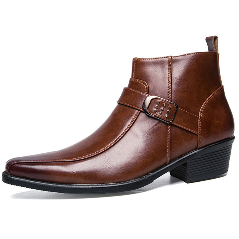 Bottines de Cowboy rétro en cu - Men Shoes Type avis et prix